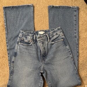 Good American - Boot Cut Leg Jeans in Denim Blue - high waist - 33 1/2 inseam